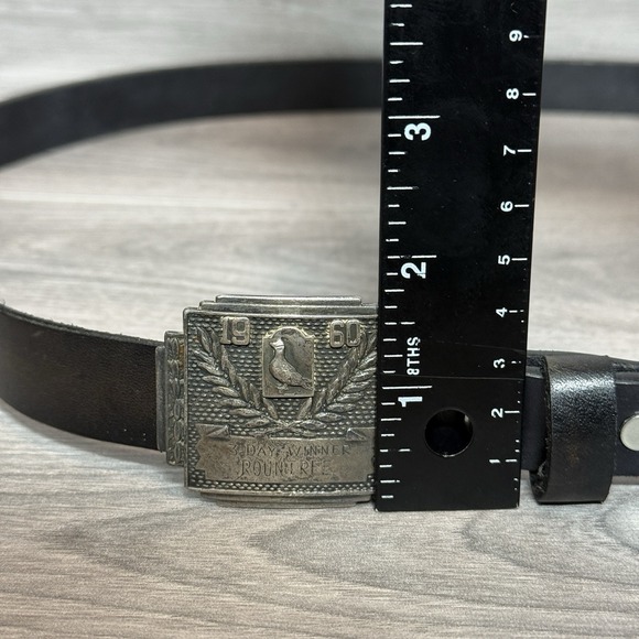 Vintage 1960 Sterling Silver Pigeon Racing Belt Buckle 3 Day Winner Rountree 48\